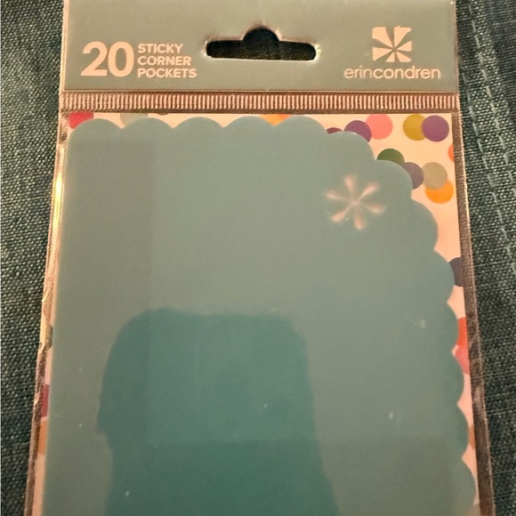 Brand New 20 Sticky Corner Pockets Bright Teal Journal, Back To School planner - Picture 1 of 2